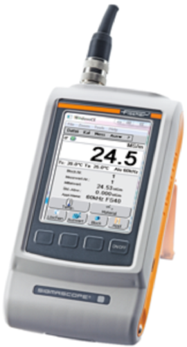 Helmut Fischer Sigmascope SMP350 - Plastic, 22 Yard Length, Silver Color | Non-Destructive Electrical Conductivity Measurement with High-Resolution Touchscreen and Automatic Curvature Compensation