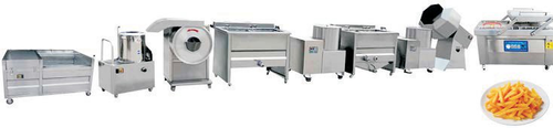 Small Scale Semi Automatic Potato Chip French Fries Production Line
