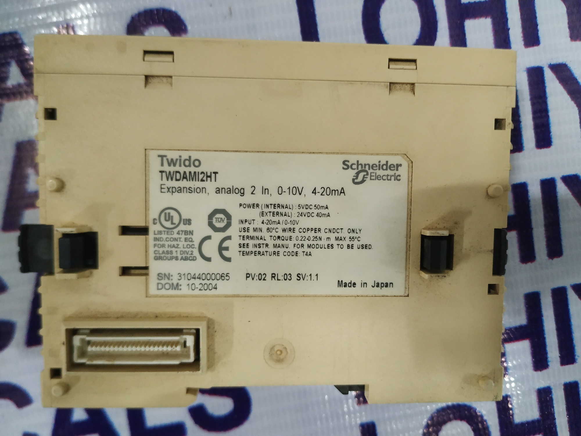 Schneider Analog Input Module Twdami2ht