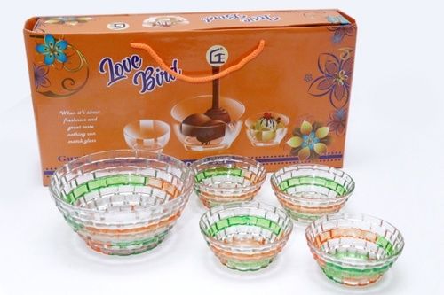 5 Pcs Pudding Set Brick Deco Carry Bag Box