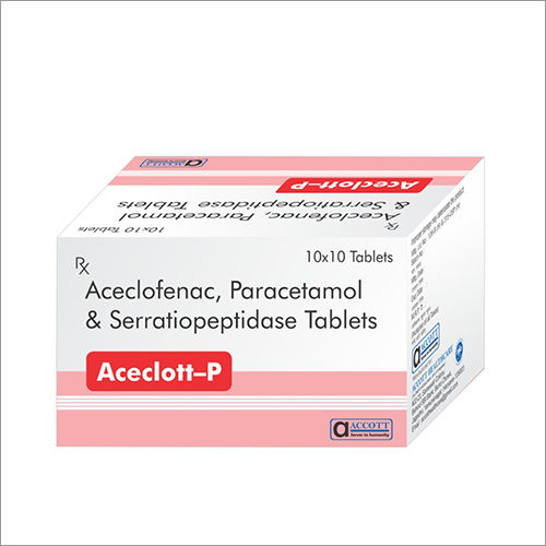 Aceclofenac Paracetamol And Serratiopeptidase Tablets