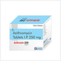 250 Mg Azithromycin Tablets - Hospital Grade Antibiotic, 10x6 Tablets Moisture Resistant Packaging, Suitable For All, Low Side-effects