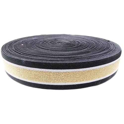 45 Mm Zari Niwar Tapes Black Ss B  185 K  Kasab Gold Zari