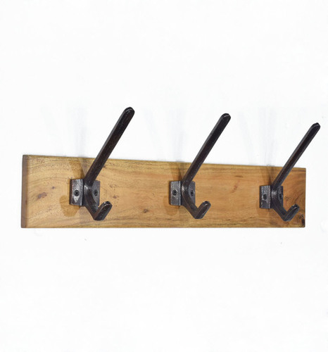 Wooden Base With Wall Hook