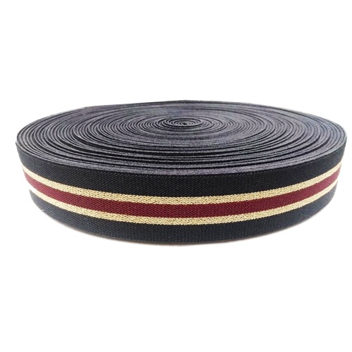 45 Mm Zari Niwar Tapes Black Red  Ss B  185 K  Kasab Gold Zari