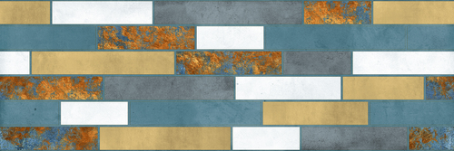 Flicker Aqua Decor Ceramic Wall Tiles 300x900mm