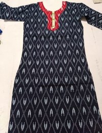 Dark Blue Cotton Kurti