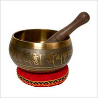 Brass Singing Bowl - Eco-friendly Polished Brass, Ideal For Meditation, Deep Relaxation & Pain Relief