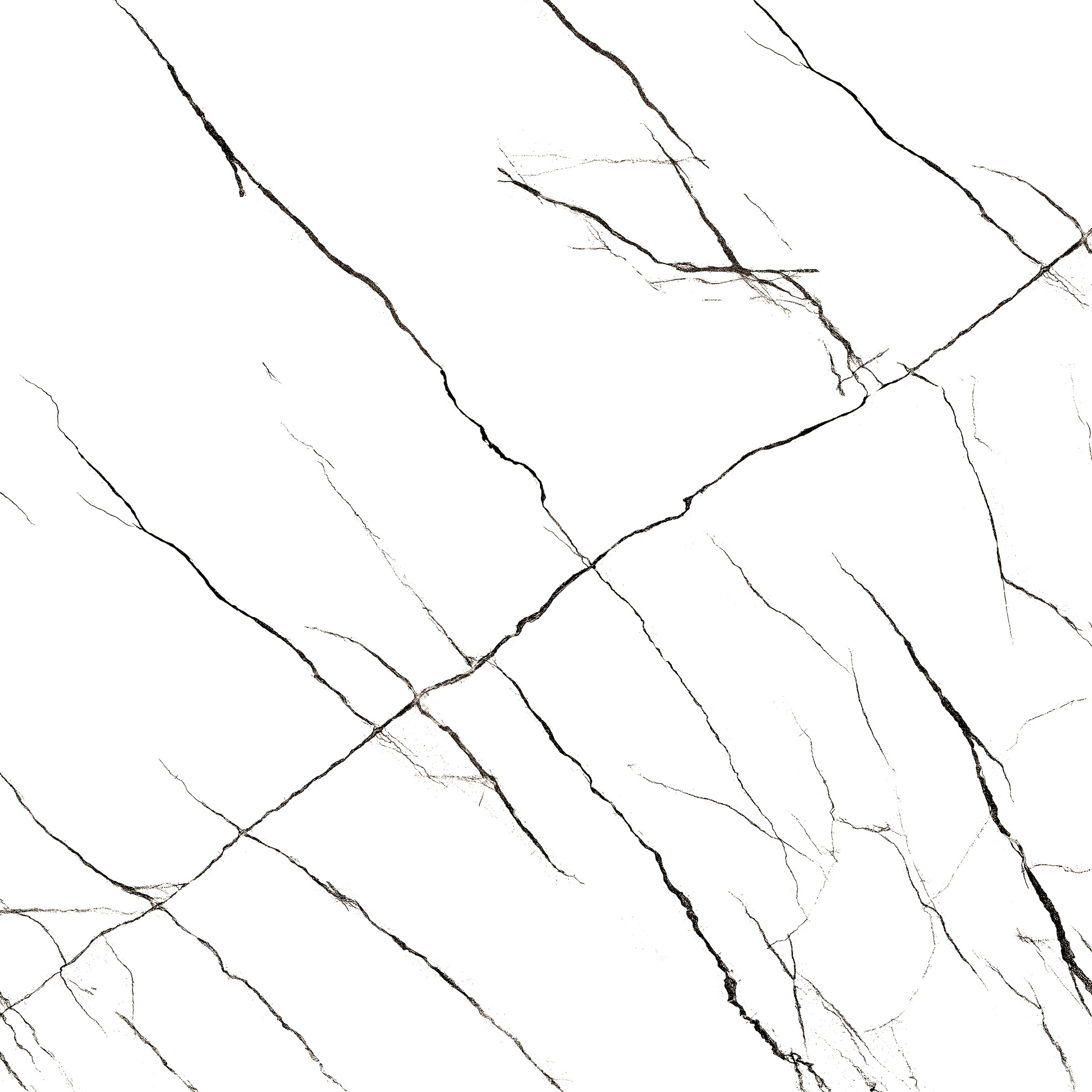 Bratvi White 1200x1200mm High Glossy Porcelain Tiles