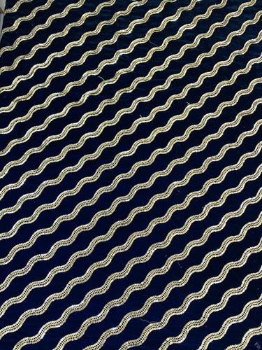 Velvet Embroidery Fabric - Velvet Material, Custom Length Available, Various Colors | Exceptionally Soft, Warm, Embroidered Texture with Heavy Sequined Design