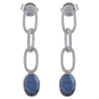 Garnet Natural Gemstone 925 Sterling Solid Silver Oval Cut Stone Handmade Stud Earrings