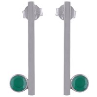 Peridot Natural Gemstone 925 Sterling Solid Silver Round Cut Stone Handmade Stud Earrings