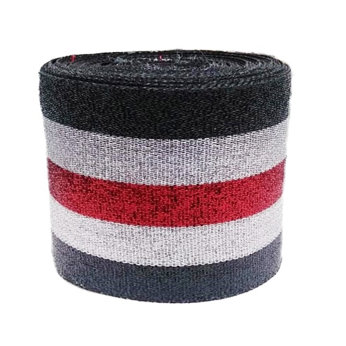 90 Mm Niwar Tapes Ss Bm 098 W Lurex Black Zari Ss Bm 001 W Lurex Silver Zari Ss Bm 211 B Lurex Red Zari