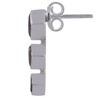 Amethyst Natural Gemstone 925 Sterling Solid Silver Square Cut Stone Handmade Stud Earrings