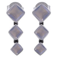 Amethyst Natural Gemstone 925 Sterling Solid Silver Square Cut Stone Handmade Stud Earrings