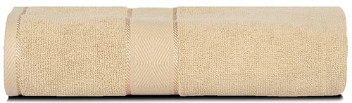 Divine Overseas Natural Ring-spun Double Ply Cotton Yarn, Soft, Extra Absorbent And Durable, Quick-dry Elysian Bath Towel (Beige)