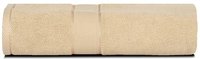 Divine Overseas Natural Ring-spun Double Ply Cotton Yarn, Soft, Extra Absorbent And Durable, Quick-dry Elysian Bath Towel (Beige)