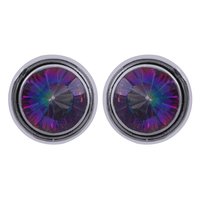 Labradorite Natural Gemstone 925 Sterling Solid Silver Round Cut Stone Handmade Stud Earrings
