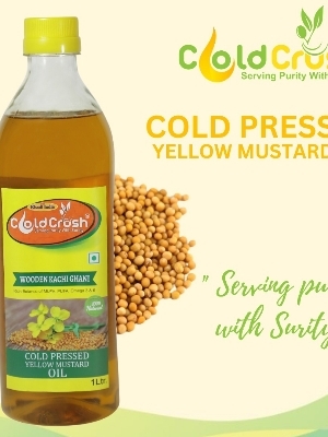 Organic 1 Ltr Cold Pressed Mustard Oil