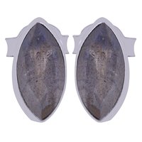 Amethyst Natural Gemstone 925 Sterling Solid Silver Marquise Cut Stone Handmade Stud Earrings
