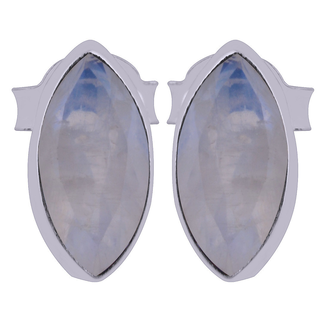 Amethyst Natural Gemstone 925 Sterling Solid Silver Marquise Cut Stone Handmade Stud Earrings