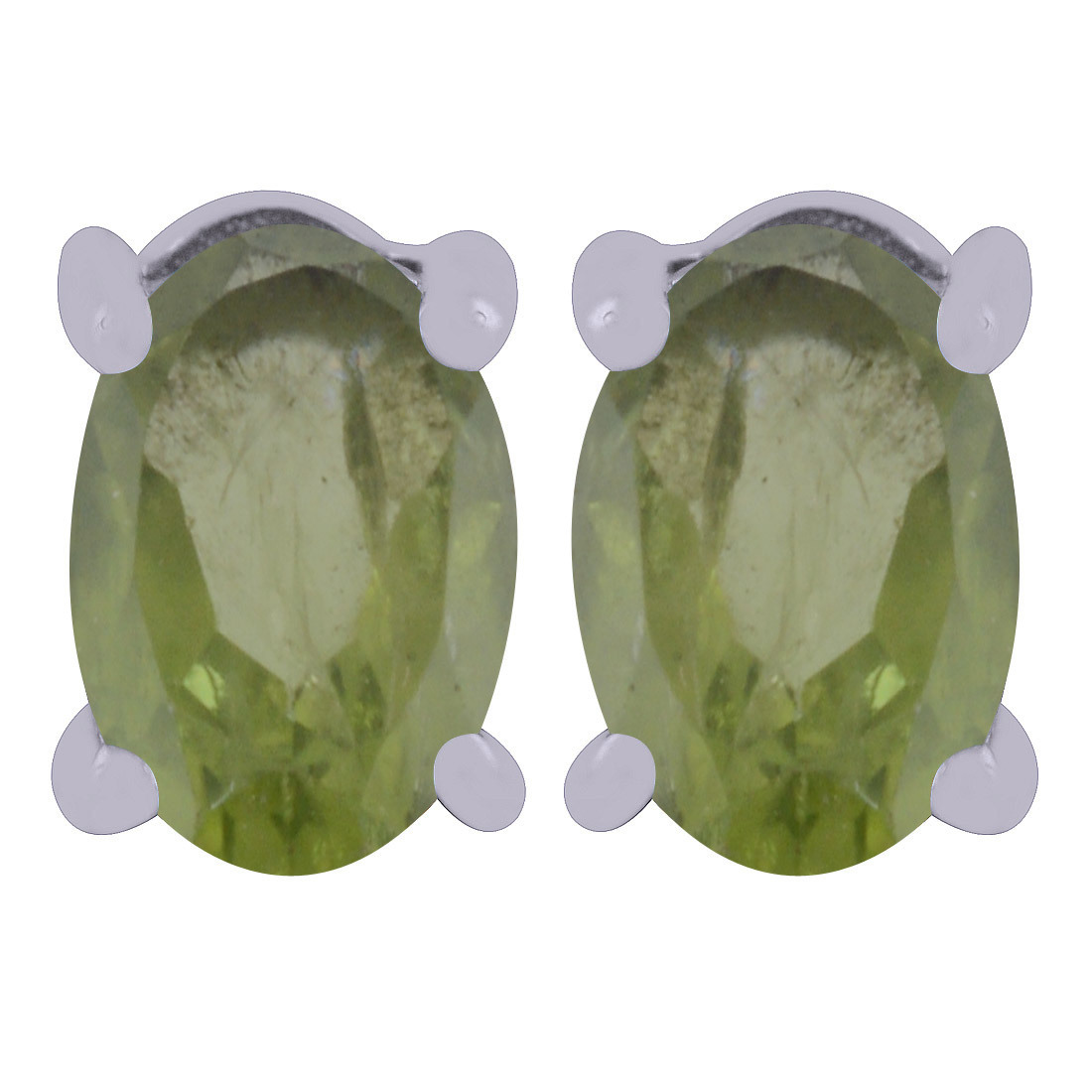 Citrine Natural Gemstone 925 Sterling Solid Silver Oval Cut Stone Handmade Stud Earrings