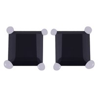 Peridot Natural Gemstone 925 Sterling Solid Silver Square Cut Stone Handmade Stud Earrings