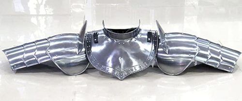 Iron Nauticalmart Larp Armor Shoulder Guard Pauldron With Gorget 18 Gauge