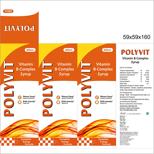 Vitamin B-Complex Syrup Age Group: For Adults