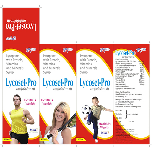 Ayurvedic Medicine Lycopene With Protein - Vitamins And Minerals Syrup