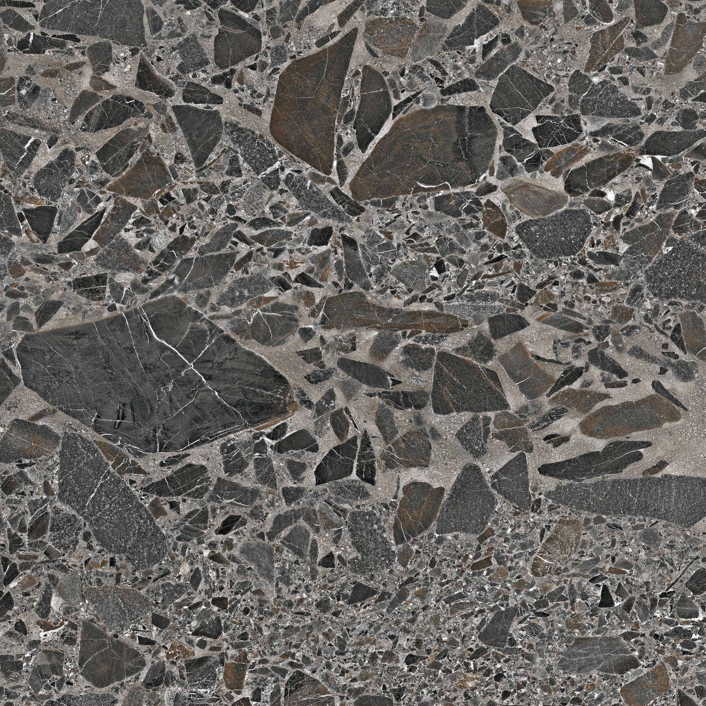 Terrazzo Grey 1200x1200mm Rustic Porcelain Tiles