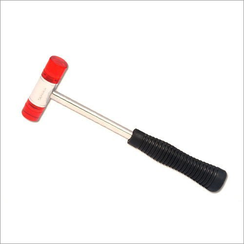 Soft Bolted Hammer - Plastic Material Steel Handle Sizes: 3/4" 1" 1.1/4" 1.1/2" 2" | No Warranty Ideal for Soft Impact Applications