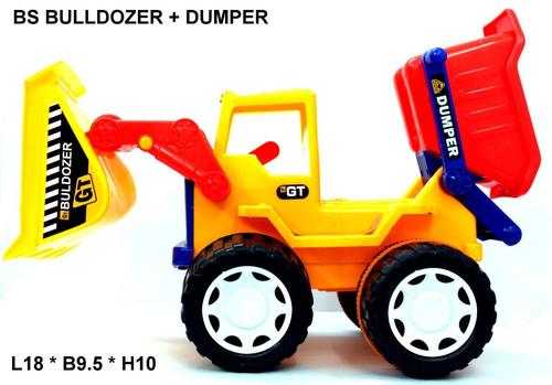 Plastic GT BS Bulldozer Dumper Kids Toy