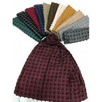 Gadwal Silk Dupatta - Jacquard Material, 2.25 Mtr X 36 Inch, Dusty Colour | Plain Dyed, Dry Clean Only, Customized Logo