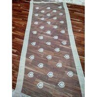 Chanderi Dupatta - Silk Material, 36 Inch Length, All Colors, Customized Logo | Features: Breathable, Quick Dry, Traditional Ethnic Design With Laces