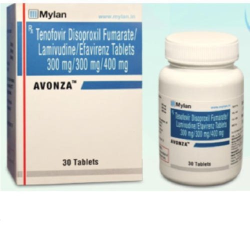 AVONZA TAB (Lamivudine (300mg) + Tenofovir disoproxil fumarate (300mg) + Efavirenz (400mg)