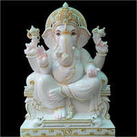 Marble White Ganesh Statue