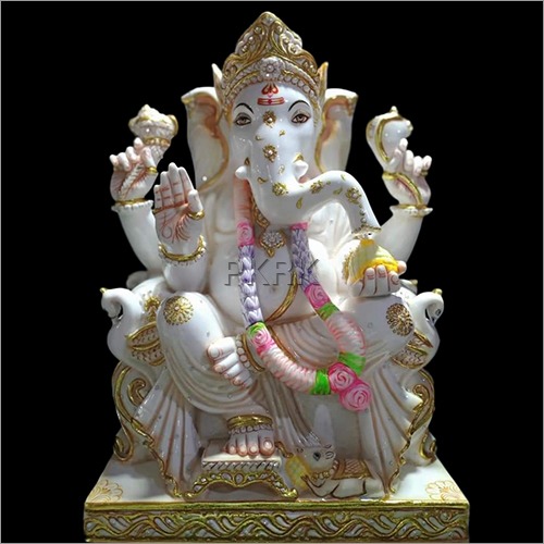 Marble Vighnaharta Ganesh Statue