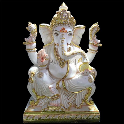 Marble Designer Ganesha Statue