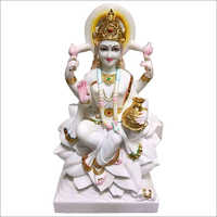 Marble White Divine Laxmi Statue