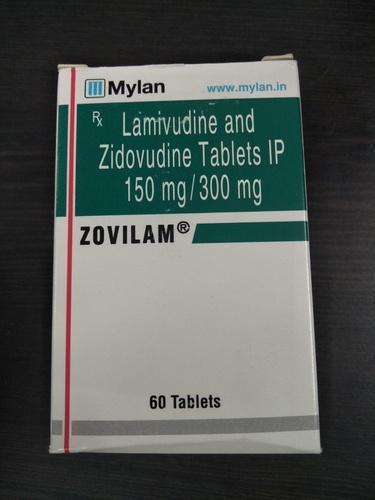 Zovilam 150Mg/300Mg Tablet Lamivudine (150Mg) + Zidovudine (300Mg) Expiration Date: 2 Years