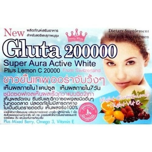 Gluta 200000Mg L-Glutathione Softgel Aura Active White