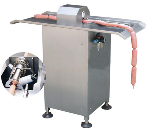 Pneumatic Tensile U type Button Meat Roll Sausage Clipper Machine