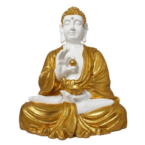 Buddha Polyresin Statue With Bowl