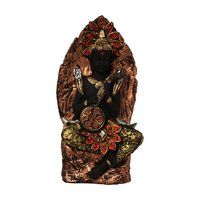 Antique Look Lord Buddha Sitting On Singhasan Idol Statues