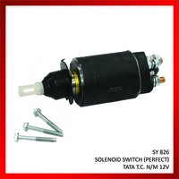 Automotive Solenoid Switch (perfect) - Aluminium, Polished Surface Treatment, Black Color | Corrosion Resistant, Lightweight, Warranty Included