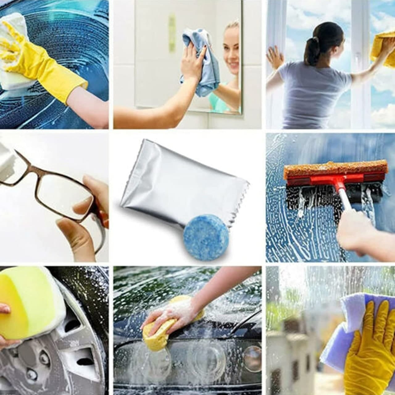 CAR WIPER DETERGENT EFFERVESCENT TABLETS