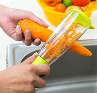 VEGETABLE PEELER WITH CONTAINER