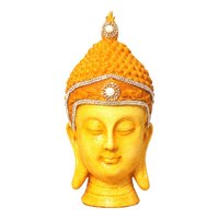 Colorful Buddha Head Figurines