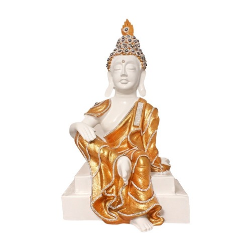 Golden White  Polyresin Buddha Statue